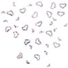 Pro Impressions Open Hearts Hologram Nail Art, Silver
