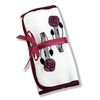 Jewellery Roll in a Mackintosh Rose Design.