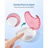 JMU Retainer Case, Pink Press-to-Open Retainer Case, Orthodontic Dental Mouthguard Container Denture Case