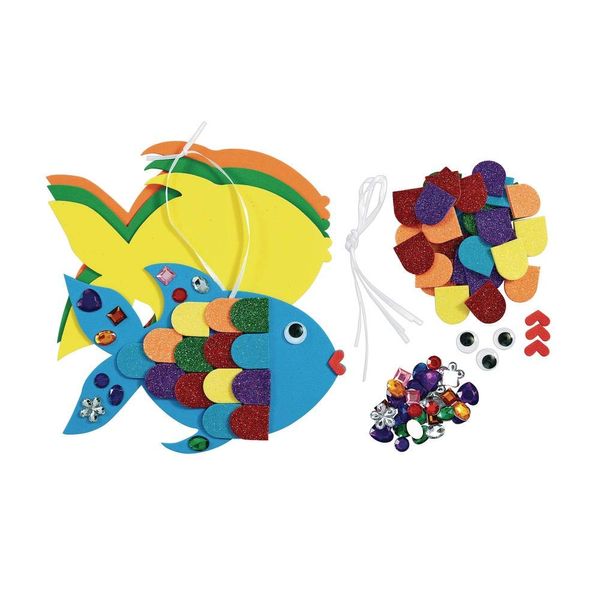 Colorations Fancy Fish, Kit for 12, School Art Supplies, Art Supplies, Craft Projects, Children, Gift, Classroom, Home