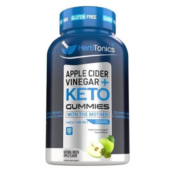 Apple Cider Vinegar Keto Gummies Sugar Free, Keto BHB Gummies Energy & Immunity