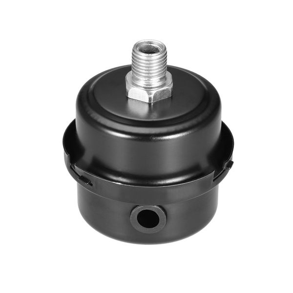 Sourcingmap Metal Air Compressor Filter Silencer, 1/4 BSP 12.5mm Thread, 2.76" Height, 2.44" Diameter