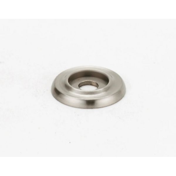 Alno Traditional 3/4" Cabinet Knob Backplate | Satin Nickel | A615-34-SN