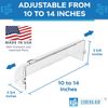 Vent Deflector - Redirect Airflow - Fits 10" to 14" Wide Floor, Wall, Ceiling...