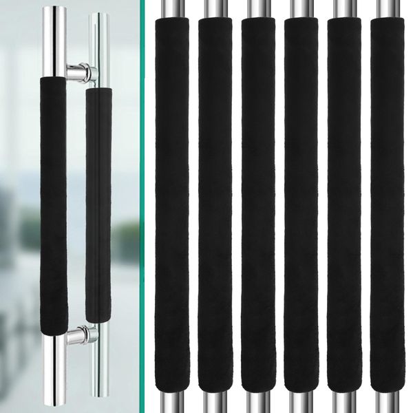Geesatis Premium 6 Pack Appliance Handle Covers,Refrigerator Door Handle Covers,Black