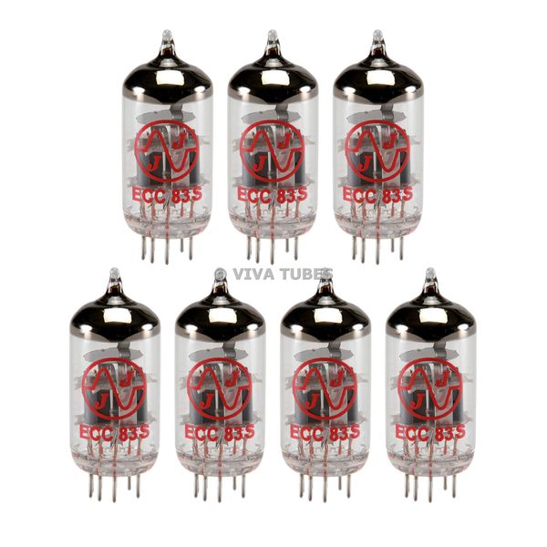 New Gain Matched Septet (7) JJ Electronics Tesla 12AX7 / ECC83-S Vacuum Tubes