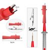 Cleqee Multimeter Test Lead Kit with Alligator Clip Stackable Banana Plug Mini Grabber Test Hook Cable Set for Electrical Testing 1000V 10A