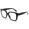 DOOViC Oversized Blue Light Glasses Womens Black Square Frame Computer Glasses