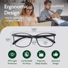 cloudfield Blue Light Glasses Men & Women - Maximum Blue Light Blocking Protection- Ease Digital Eye Strain - Comfortable for Computer - Durable w/Case