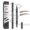 Curved Brow Pen,Microblading Eyebrow Pencil (Brown)