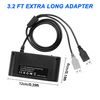 MEIRIYFA Gamecube Controller Adapter for Switch - Super Smash Bros Compatible, 4 Port with Turbo and Vibration Features