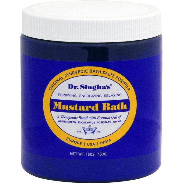 Dr. Singha's Mustard Bath, Therapeutic Bath Salts, 16 Ounce