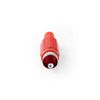 Nedis RCA Male Connector 25 Pieces Red