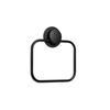 Croydex Stick 'n' Lock Towel Ring, Matt Black