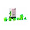 Gemini® Polyhedral Translucent Green-Teal/yellow 7-Die Set