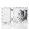 4x4 Silver Metal Sparkle Double Frame - Clear Brilliance