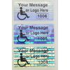 SV175c 100 CUSTOMIZED SVAG .75" x 1.5" Hologram Security Stickers