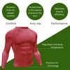 Precision Unisex's Essential Base Layer Long Sleeve Shirt, Red, X-Large