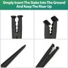 100 Pack 1/4 Inch Drip Irrigation Support Stakes, Plastic, 5.68 Inch, Barb Co...