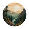 Mountains Wilderness Forest Hiking Pine Tree Nature PopSockets Adhesive PopGrip