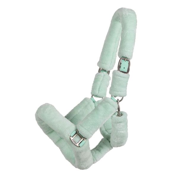 ARBO-INOX® Halfter mit Kunstfell Kuschelhalfter (Pony, Mint)