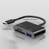 USB C SD Card Reader, USB C to SD/Micro SD/USB 2.0 Adapter, TF Memory Card Reader Compatible with Type C Devices such as Samsung, MacBook, Laptop, Tablet, etc