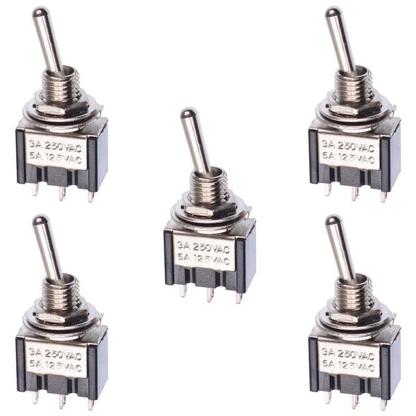 5 x Mini On/On Toggle Switch Miniature SPDT
