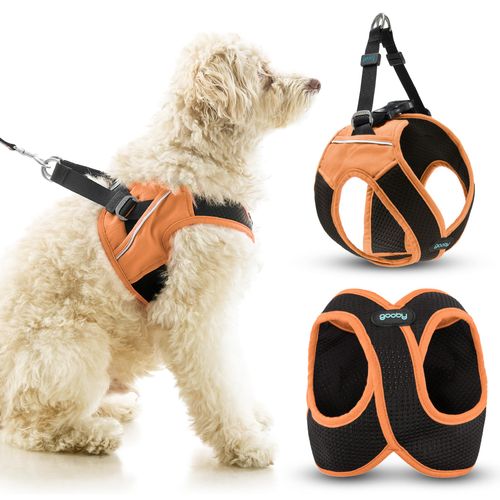 Gooby Escape Free Easy Fit X Step in Dog Harness - Atlanta Peach, Large