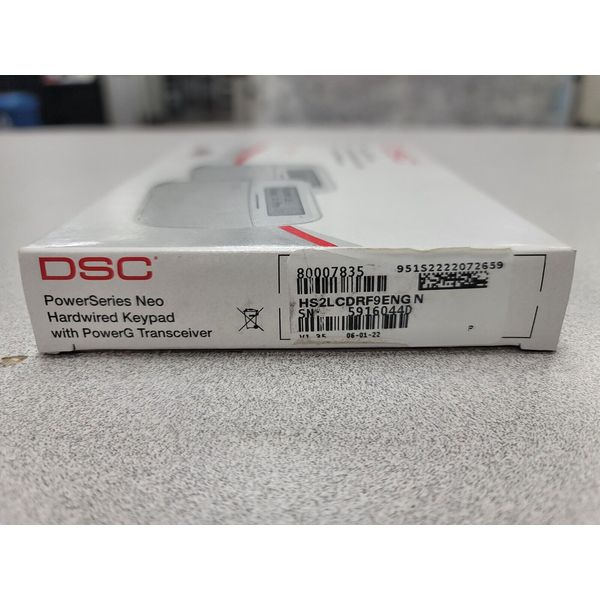 DSC HS2LCDRF9ENG N PowerSeries Neo LCD Keypad PowerG Transceiver Private Label