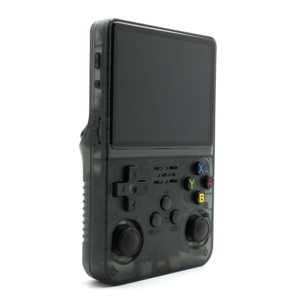 Retrotech R36S Handheld Video Game Console with Build-in 15000 Games (Black Transparent)