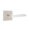 Emtek Privacy Set, Square Rosette, Helios Lever (Right Hand, Polished Chrome)