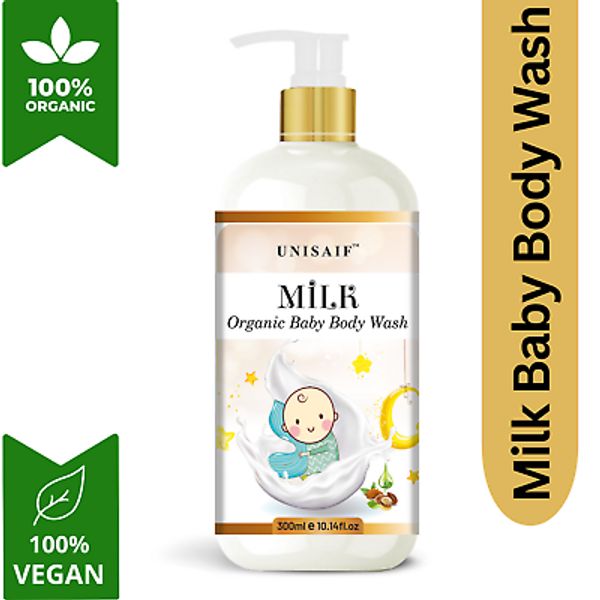 Milk Baby Organic Body Wash Gentle, Nourishing, Sulfate & Paraben Free 300ml