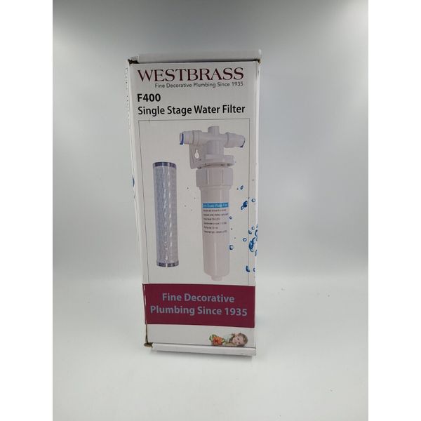 Westbrass F400 Sink In-line Filter Unit and Cartridge for DigiHot or Pure Water