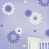 Daisy Crazy #1 Stencil Wall Pattern Kit - Fun & Easy Reusable DIY Nursery Decor