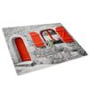 Red Black White Door Retro Glass Chopping Board Kitchen Worktop Saver Protector