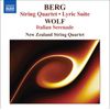 BERG: String Quartet / Lyric Suite / WOLF: Italian Serenade