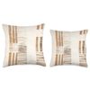Boho Earthy Mud Cloth African Pattern Abstract Throw Pillow, 18x18, Multicolor