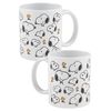The Peanuts Snoopy Allover Coffee Mug Ceramic White 320 ml
