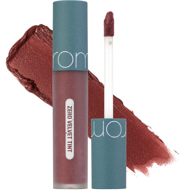 rom&nd Zero Velvet Tint 23 VINTAGE TAUPE, Velvety Matte Finish, Liquid Lip Tint, Creamy, Non-Drying, Smudge-Proof, Richly Pigmented, Smooth Texture