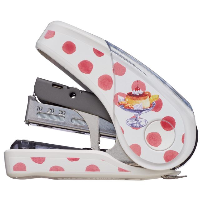 Max Stapler Sacri Flat Retro Cafe Pattern HD-10FL3K Pudding