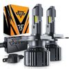 AUXBEAM H4/9003 LED Headlight Bulb Conversion Kit High Low Dual Beam 6500K White