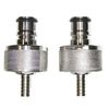 Ball Lock KEG Corny Cap Quick Connect PET Bottle Carbonation Knurled Handle 2 pc