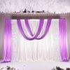10ft 4 Post Heavy Duty Wedding Backdrop Stage Stand Canopy Tent White Modern