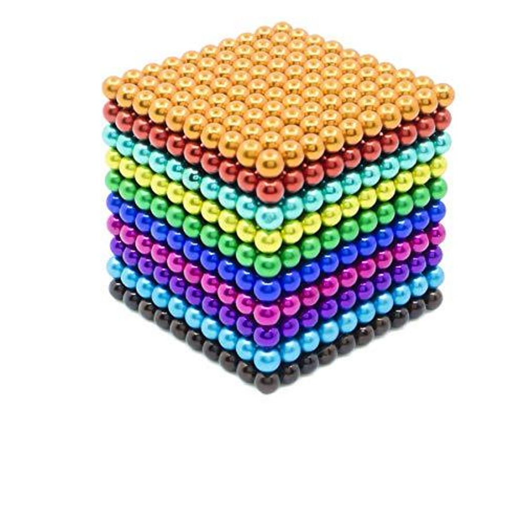 sunsoy 3mm 1000 Magnetic Beads Magnets Toys Magnetic Building Blocks for Development Learning and Stress Relief Office Desk Toys for Adults Colorful 