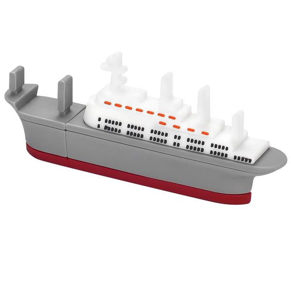 32GB USB Flash Drive Novelty Cruise Ship Shaped Memory Stick External USB Data Storage Thumb Drives