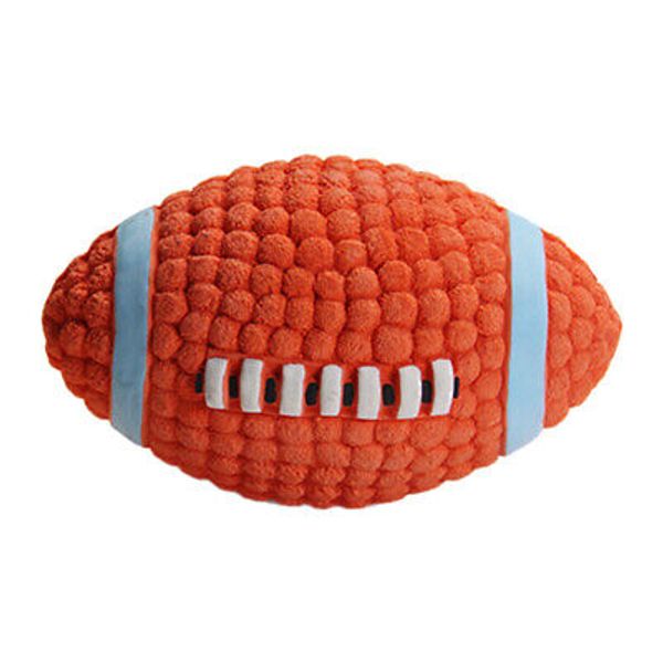 Pet Dog Rubber Toy Sound Squeaker Rugby Balls Toys for Pet Puppy Dog Teeth