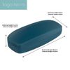 LAGO TERRA Protective Easy-Open Hard Shell Glasses Case - Dark Teal