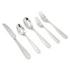 Elyon Carroll Hammered 20 Piece Reflective Silver Flatware Set Stainless Steel