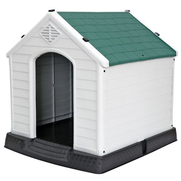 Cozy Pet Dog House Waterproof Dog House for Small to Medium Size Outdoor Green