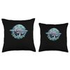 Minimalist Manatee Line Art Throw Pillow